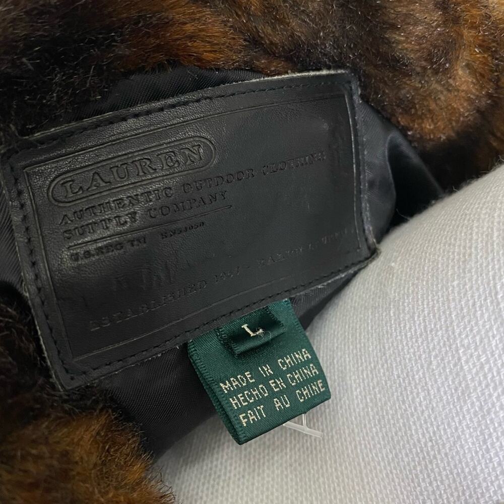 Ralph Lauren Parka Black Ski Zipper Coat Women Large - Picture 4 of 6